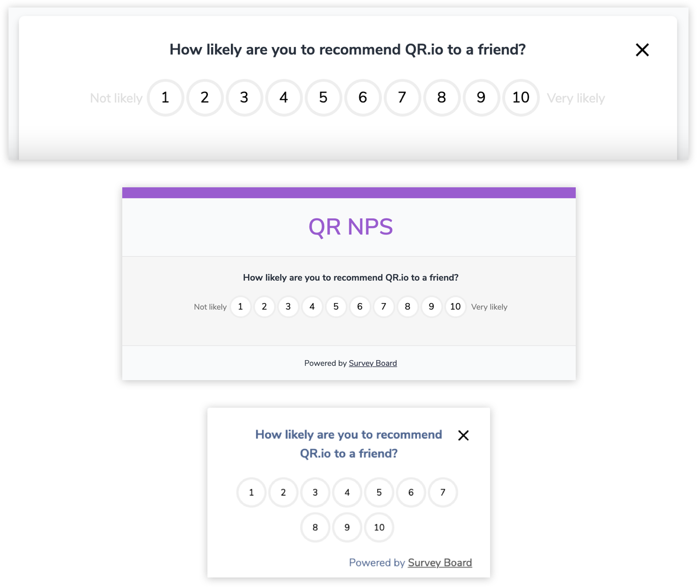 Create NPS surveys in seconds
