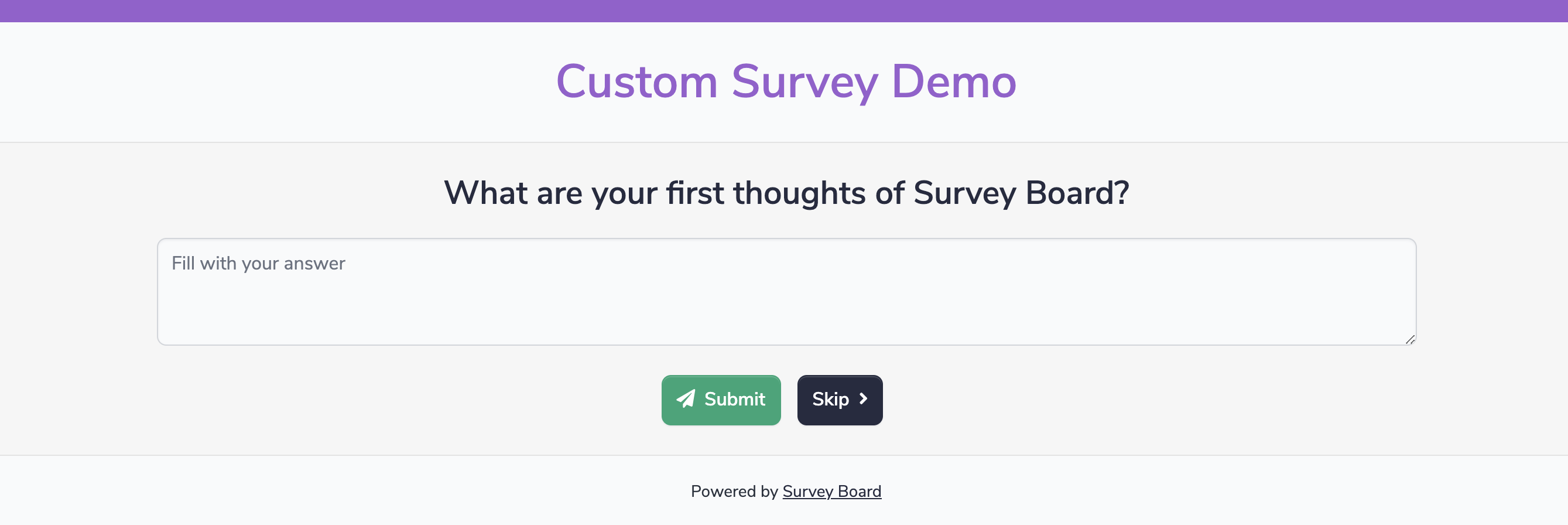 Custom Survey